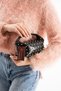 Sia Staple Detailed Faux Leather Women's Crossbody Bag Black