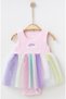 Rainbow Tulle Summer Baby Girl Dress - 2