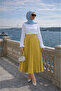 Women's Premium Pleated F.Green Long Hijab Skirt