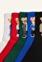 جوارب قطنية طويلة مطبوعة على شكل دب للأولاد G7540A8NS - 4