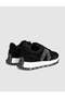 100% Genuine Suede Leather Black Lace-Up Women's Sneaker Shoes - 3