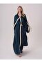 Oversized Abaya with Contrast Tape Detail - 3