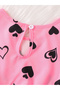 Girls Heart Printed Dress with Jacket Set - 4