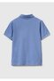 Boy's Airman Blue Logo Pike Polo T-Shirt - 2