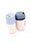 Disposable Bamboo Toothpicks in Clear Case Portable Hygienic Wooden Tooth Picks - 2