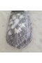 Babushka Vyazhet Grey Knitted Wool Mittens, 100% Wool, White Dot Pattern, Fluffy Winter Gloves for Baby - 3