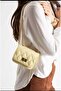 Women's Chain Strap Diamond Pattern Shoulder Crossbody Bag Yellow