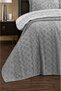 Alya Modern Chenille Jacquard Dowry Set Double King Size Pique Cover Set / Bedspread Set 3 Pieces - 2