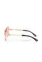 Square Gradient Women's Sunglasses with Uv400 Protection Pink Black Gold Color Plg-2125C3 - 5