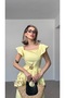 Ruffled Long Dress with Belt - 2