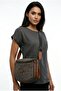 Women's Colorful Linen Fabric Waist and Shoulder Bag - 5