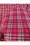 Red Brown Plaid Jacquard Knitted Fabric with a Full and Firm Shape, Flexible Width: 150cm - 5