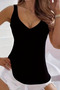 New Season Women's Strappy Wide V-Neck Viscose Comfortable Blouse - 2