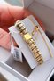 Premium Oval Case Women's Wristwatch Steel Band Japanese Movement Gift with Special Box Hmby2062C1 - 6