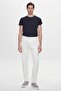 Ds Damat Slim Fit Ecru Gabardine Denim Trousers - 2