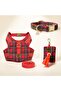 Plaid Dog Collar Travel Set - 4 Pieces