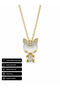 Cat Figured Women's Necklace Gold Color 316L Steel Stone Gift