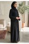 Premium Nida Rhinestone Embroidery Abaya And Sheila Comfortable Daily Wear For Women - 6