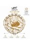 Luxury Glass Surface Presentation Tray 38 cm - Tea and Coffee Serving Tray - Decorative Round Tray with Gold Detail - 3