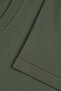 Women's Vision V-Neck Premium Quality Dense Textured Cotton T-Shirt Khaki W102-R0220-06 - 7