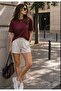 Women's Short Sleeve Flowy Combed Cotton T-Shirt - 2