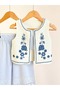 Premium Embroidered Vest 3-Piece Girls' Set - 4