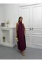 Women's Tencel Fabric Collar Detailed Relaxed Fit Sleeveless Summer Dress - 4