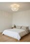 Modern Lighting, Single pendent, Light, Bamboo pendent, White Color, 100x30x17 cm, Suitable for bedroom and living room, Adjustable height - 2