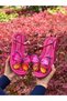 Fuchsia Skin (James) Fuchsia Butterfly Detail Women's Sandals