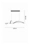 Modern Lighting, Linear Chandelier, Light, Black Color, 120x100 cm, Suitable for living room, dining room, kitchen, Adjustable height - 4