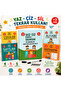 Yaz-Sil Reusable Training Set |   Alphabet Numbers Mathematics Preschool Educational Book |   4 Books