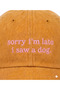 ''Sorry I'M Late, I Saw a Dog'' Embroidered Washable Hat / Dog Embroidered Baseball Cap - 3