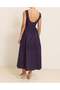 Purple Sleeveless Waist-Slit Midi Dress - 2