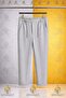 Boys' Plain Trousers 2.Mdl Elastic Waist Lycra Folded Leg Style - 2