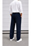 Relaxed Cut Baggy Linen Trousers - 2