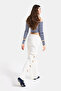 Women's Off-White 7S6-101 Super Baggy Heart Detailed Special Design Denim Jeans - 4