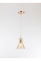 Modern Lighting, Single pendent, Light, Gold Colored Glass copper pendent , Antique Bronze Color, 150x25 cm, Suitable for bedroom and kitchen