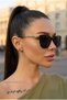 Miuna Cat Eye Women's Ultra Light Black Uv400 Filtered Sunglasses - 4