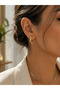 Women's Steel Star Model Zircon Stone Necklace