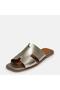 Women's Genuine Leather Slippers 41-42-43-44-Gold - 5
