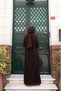 Plus Size Maternity Dress with Fan Shape Stones - 6