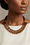 Acrylic Crystal Design Necklace - 4