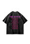 Feel Good Inc Printed Oversize Unisex Washable Black Tshirt