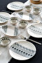 Ritim 16 Piece Porcelain Breakfast Set for 6 People - 6