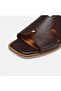 Women's Genuine Leather Slippers 41-42-43-44-Brown - 7