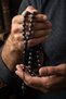Red Blue Black Color Natural Stone Kuka Natural Stone Giant Size System Tassel Rosary - 3