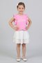 Girl's Ruffle Detailed Muslin Skirt Set - 2