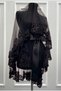 Black Bridal Veil Set, Embellished with Sparkling Sequins and Crystal Glass Beads, Henna Night Veil 6 Pieces