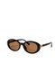 Niva Oval Sunglasses for Women, Uv Protection, Retro Vintage Design, Stylish Small Frame Glasses with Gold Detail - 3