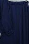 Lace Collar and Tie-Waist Skirt, Pleated Crepe Suit - Dark Blue - 6